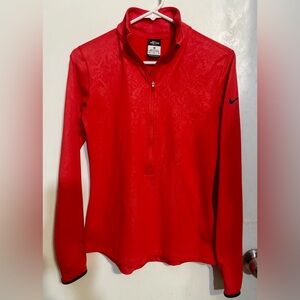 Nike Pro Red Dri-FIT Half-Zip Top